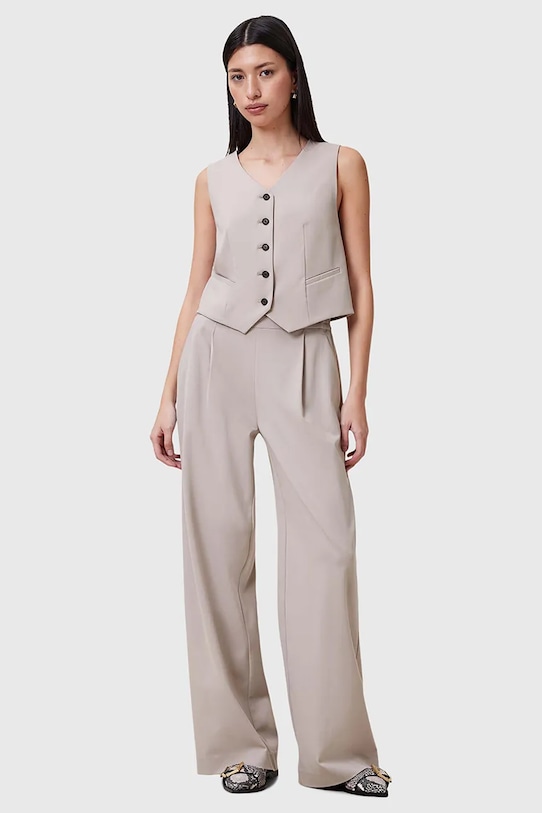 Штани AllSaints ALEIDA прямий бежевий W037QC