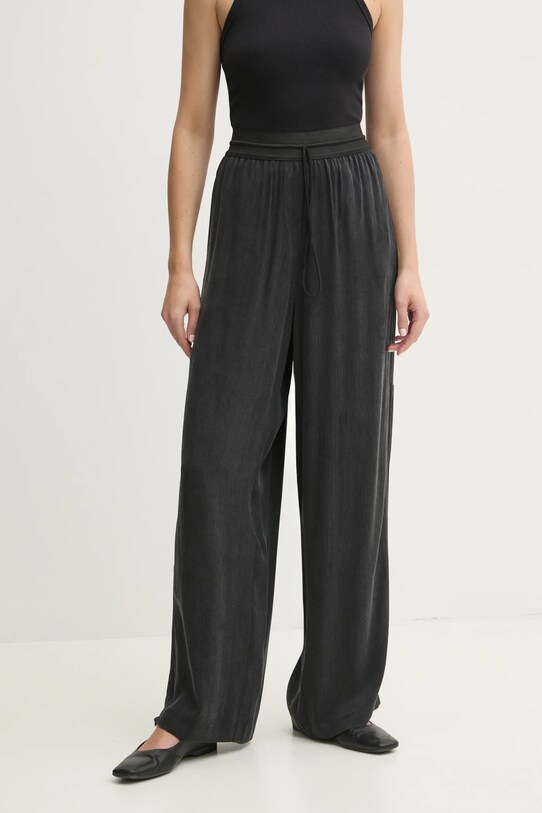 MMC STUDIO pantaloni drept negru NABIL.NEO