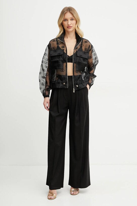 Nohavice Just Cavalli 78PAA116.N0463 čierna SS25