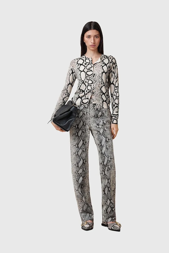 AllSaints spodnie skórzane SAIGE W012TC