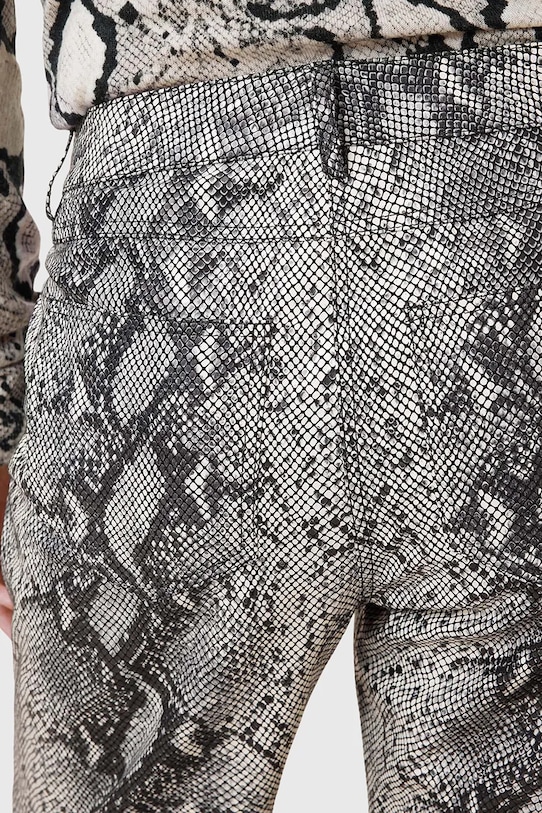 Δερμάτινο παντελόνι AllSaints SAIGE πολύχρωμο W012TC