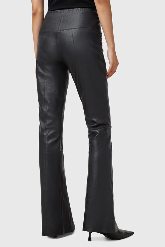 Kožené kalhoty AllSaints CORA černá W030TC