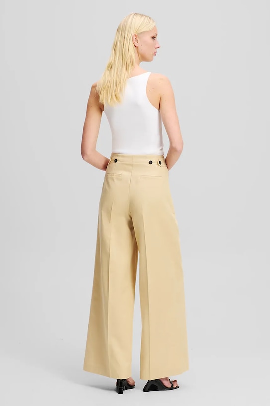 Karl Lagerfeld pantaloni A2W10014 bej SS25
