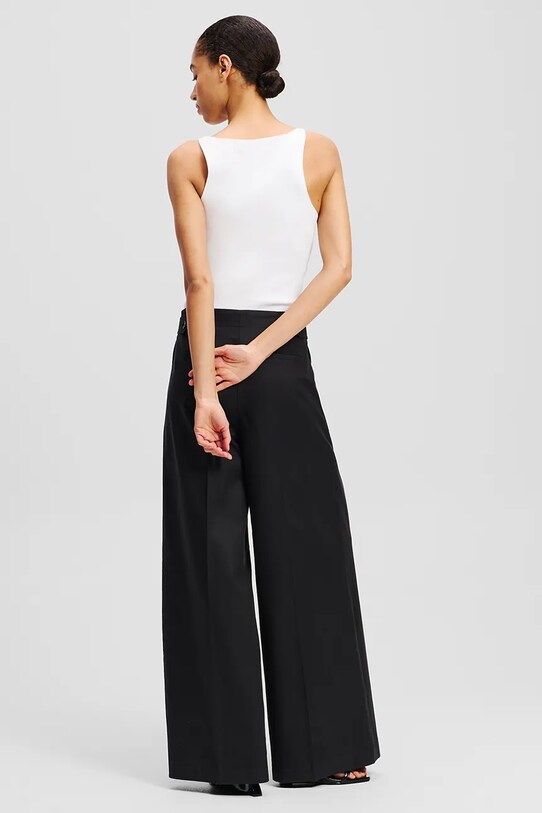 Karl Lagerfeld spodnie A2W10014 czarny SS25