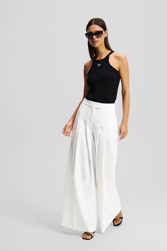 Karl Lagerfeld pantaloni alb A2W10106