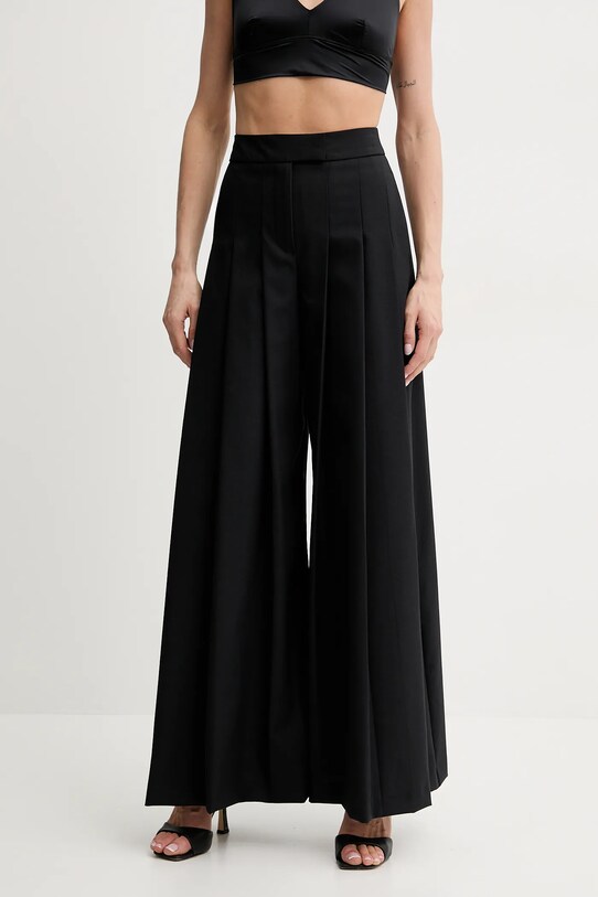 Karl Lagerfeld spodnie dzianina czarny A2W10106