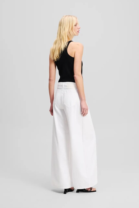 Karl Lagerfeld spodnie A2W10158 biały SS25