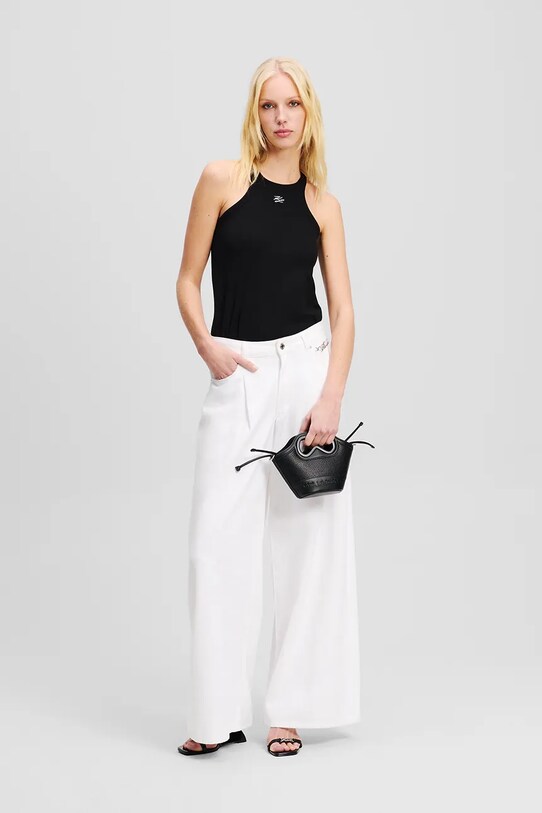 Karl Lagerfeld spodnie biały A2W10158