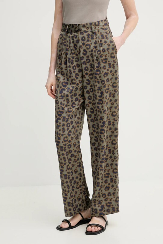 BA&SH pantaloni BLOY alta grigio 1E25BLOY