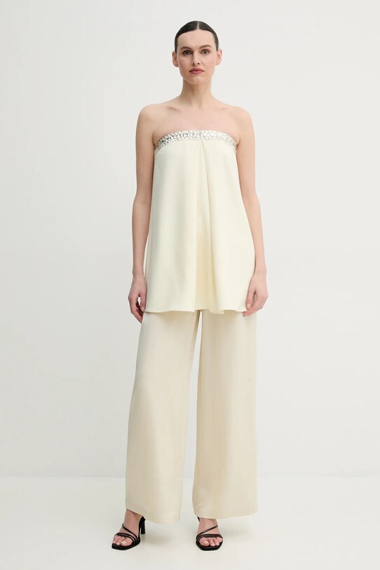 ISABELLE BLANCHE pantaloni IS25SS.P122.T011 bej SS25