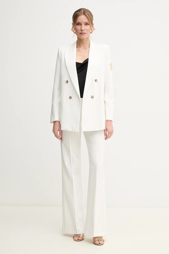 Ermanno Scervino spodnie 56TP004EV7 biały SS25