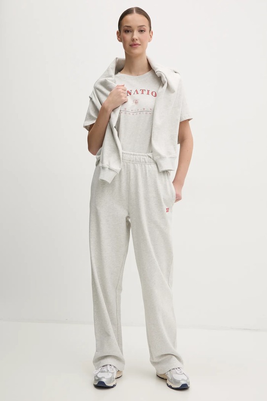 P.E Nation pantaloni de trening Eastside 251P212 gri SS25
