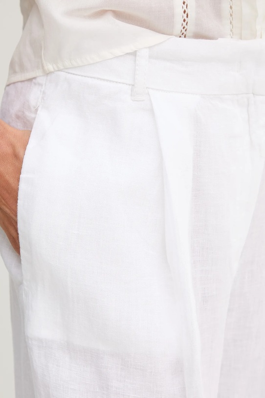 MAX&Co. spodnie lniane biały 2516131025200