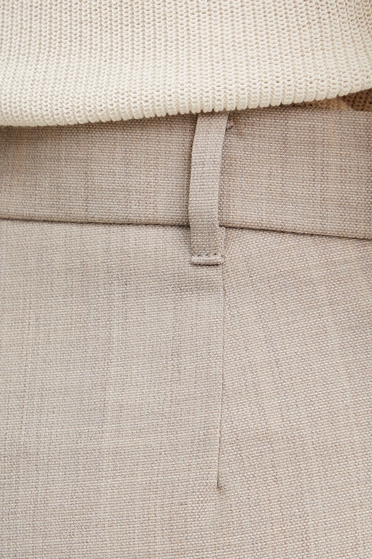 MAX&Co. pantaloni in misto lana beige 2516131073200