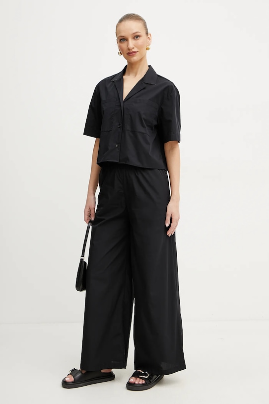 Bavlněné kalhoty MAX&Co. 2516131094200 černá SS25