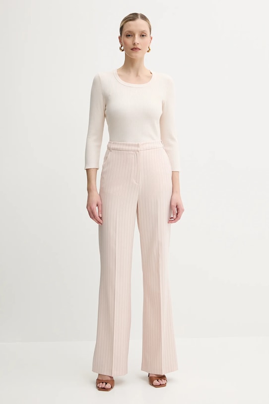 Morgan spodnie PVIVI.F PVIVI.F beżowy SS25