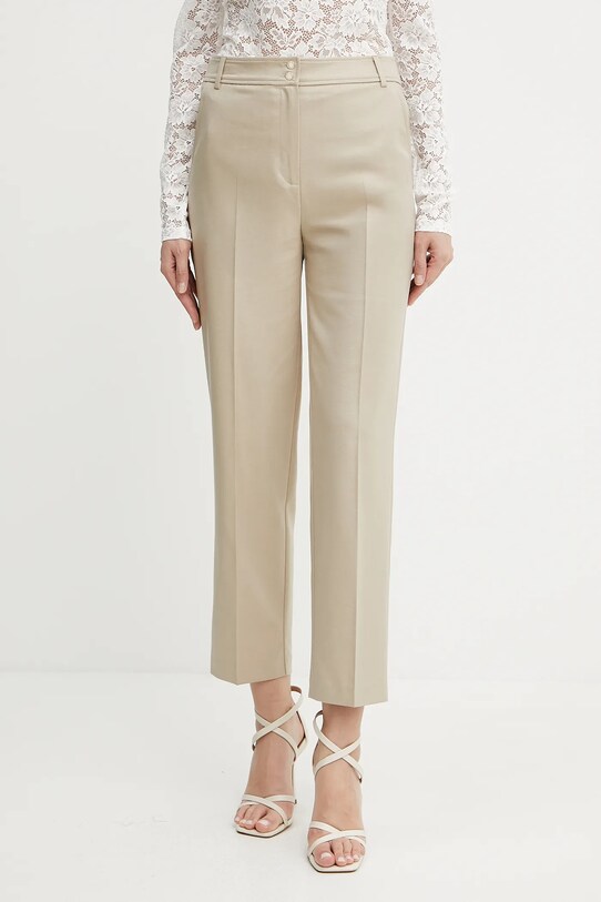 Nohavice Morgan PLUX.F látka béžová PLUX.F
