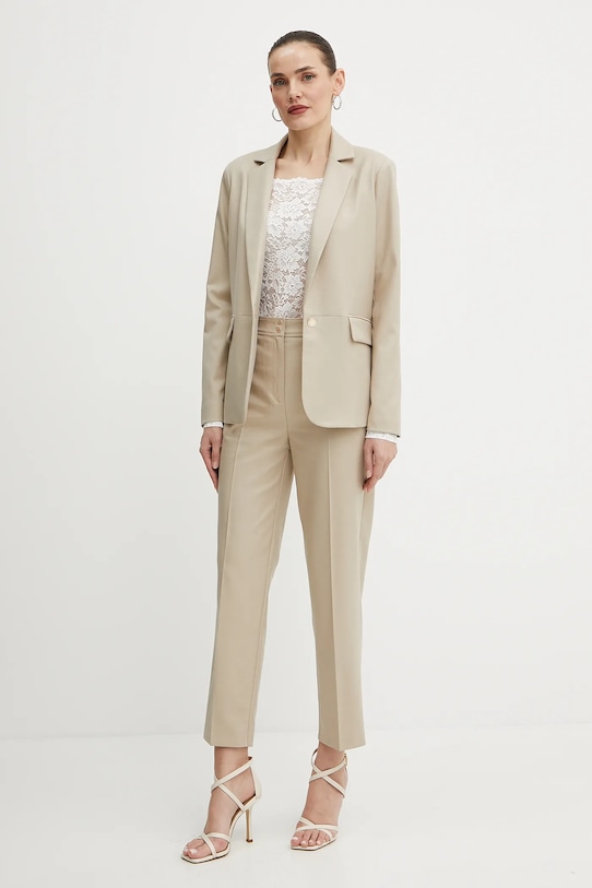 Nohavice Morgan PLUX.F PLUX.F béžová SS25