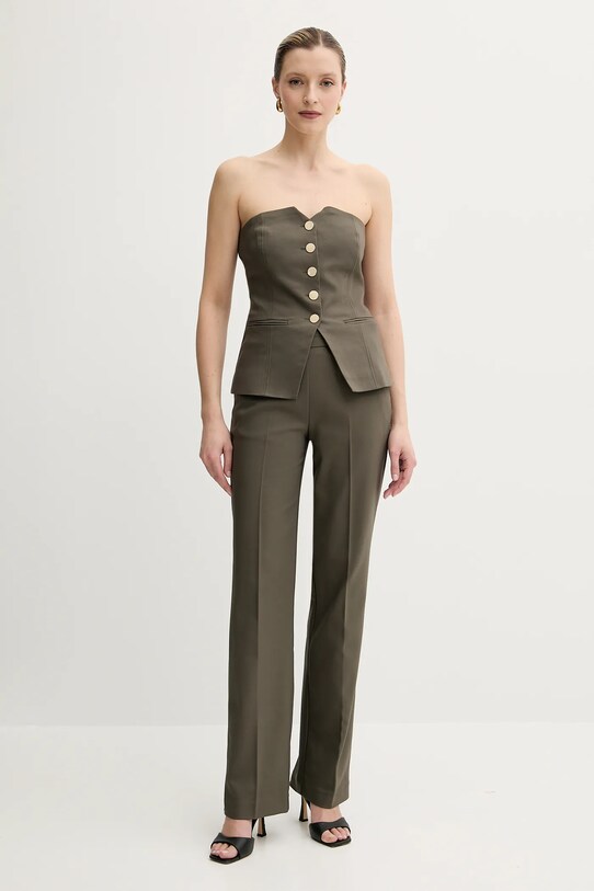 Hlače Morgan PLODI.F PLODI.F zelena SS25