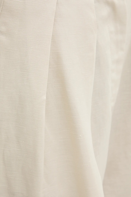 United Colors of Benetton pantaloni din amestec de in 45BVDF09B bej