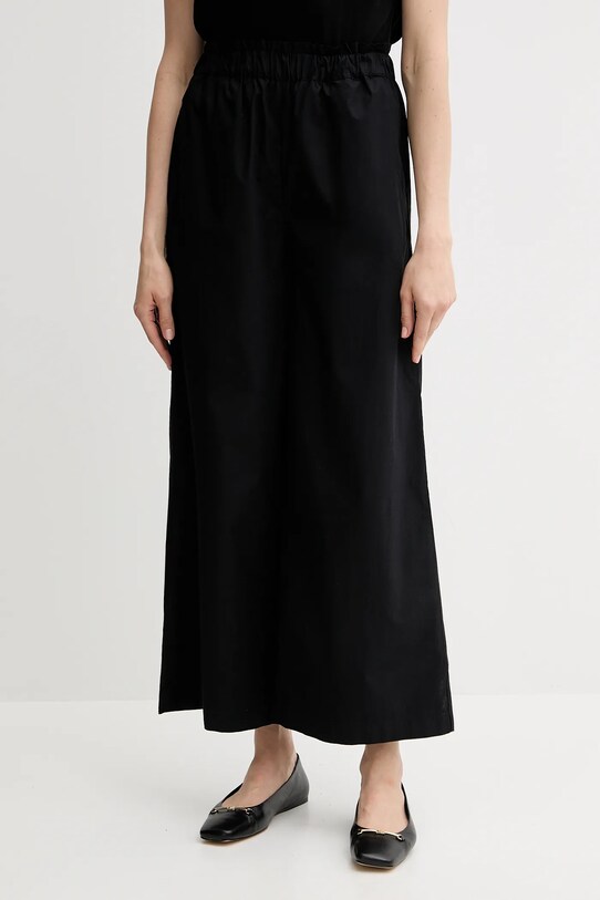 United Colors of Benetton pantaloni in cotone alta nero 4AC7DF09A