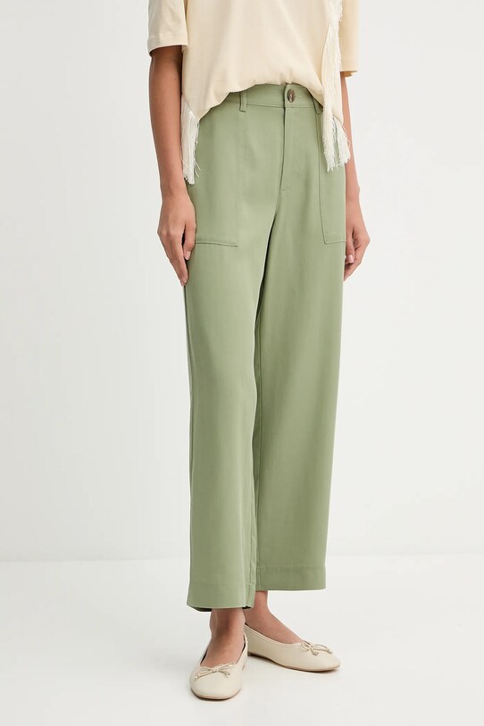 United Colors of Benetton pantaloni drept verde 4NPHDF09D