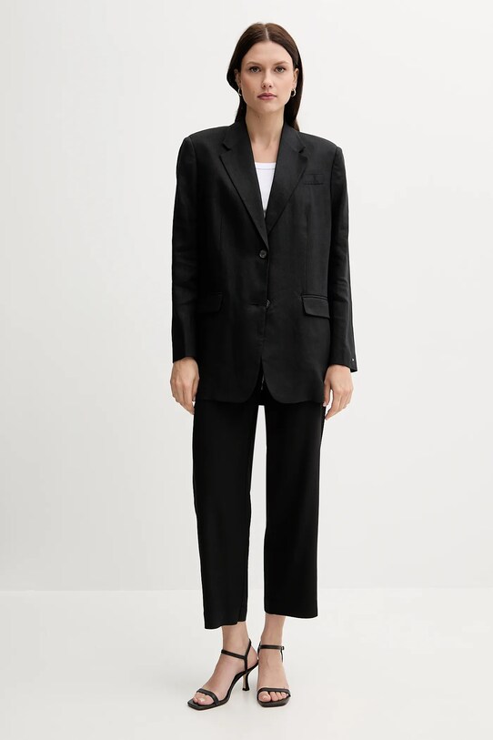 United Colors of Benetton spodnie 4NPHDF09D czarny SS25