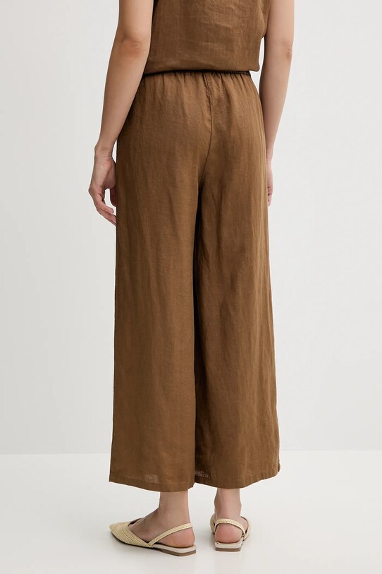 Odjeća Lanene hlače United Colors of Benetton 4AGHDF09G zelena