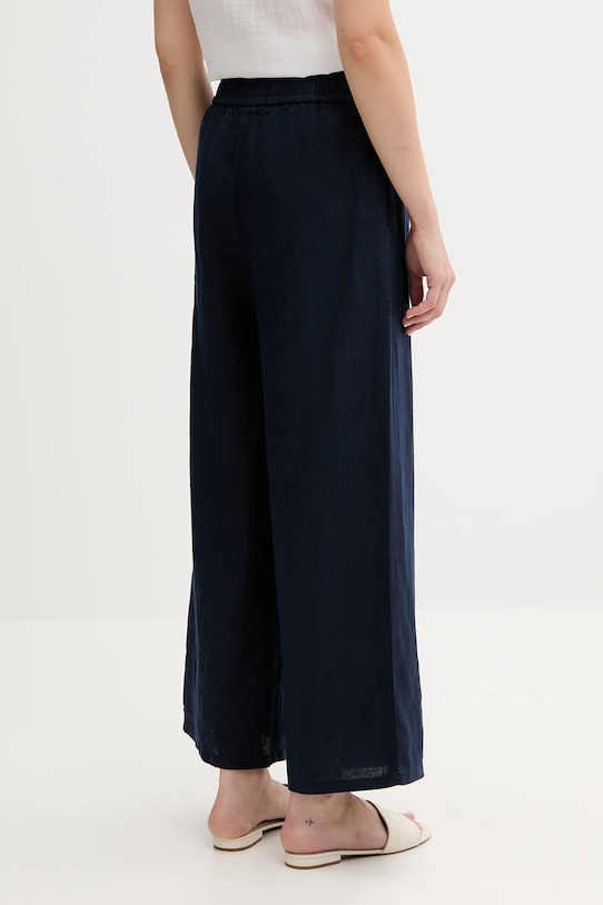 Дрехи Ленен панталон United Colors of Benetton 4AGHDF09G тъмносин