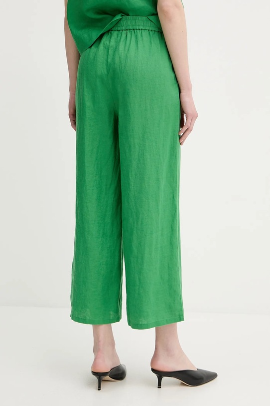 Îmbrăcăminte United Colors of Benetton pantaloni din in 4AGHDF09G verde