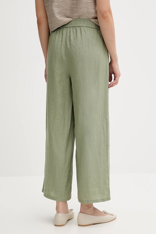 Îmbrăcăminte United Colors of Benetton pantaloni din in 4AGHDF09G verde