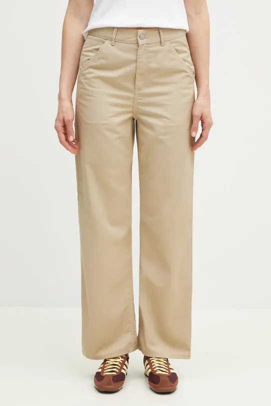 Kalhoty Carhartt WIP Simple Pant jednoduchý béžová I031562.G102