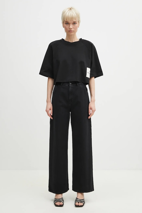 Памучни дънки Carhartt WIP Jens Pant I032709.8906 черен