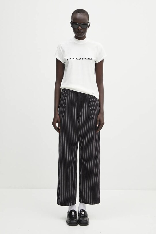 Bavlnené nohavice Carhartt WIP Hendry Pant I034835.2MB02 čierna
