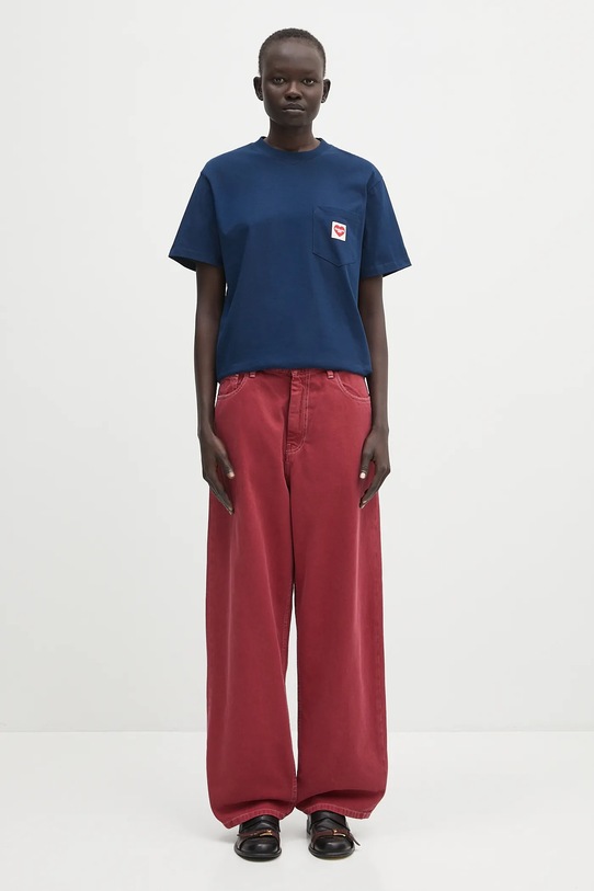 Carhartt WIP jeans Brandon Pant I034837.8844J burgundia