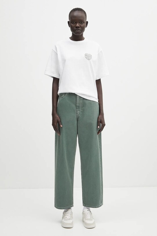 Carhartt WIP spodnie bawełniane Brandon Pant I034837.2M24J zielony