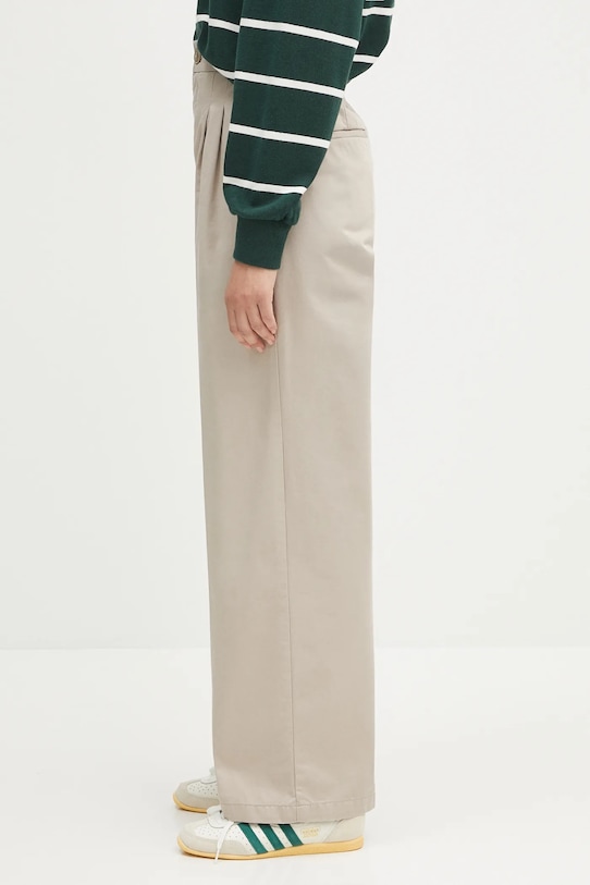 Хлопковые брюки Carhartt WIP Leola Pant I033147.2OR06 бежевый SS25