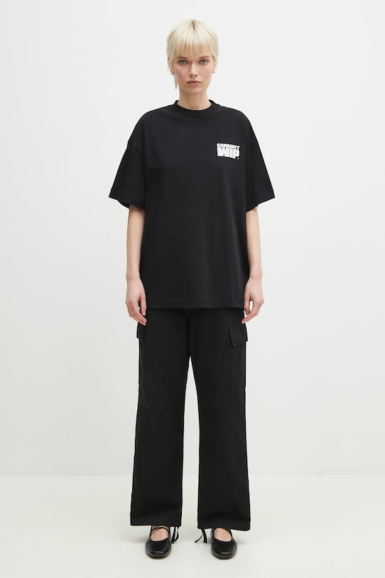 Bavlnené nohavice Carhartt WIP Kingston Pant I034840.8906 čierna