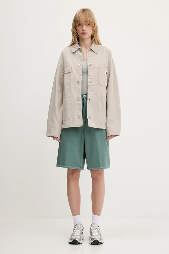 Carhartt WIP szorty jeansowe Brandon Short I034839.2M24J zielony