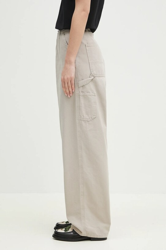 Carhartt WIP spodnie bawełniane Brandon Single Knee Pant I034838.2OR4O. beżowy SS25