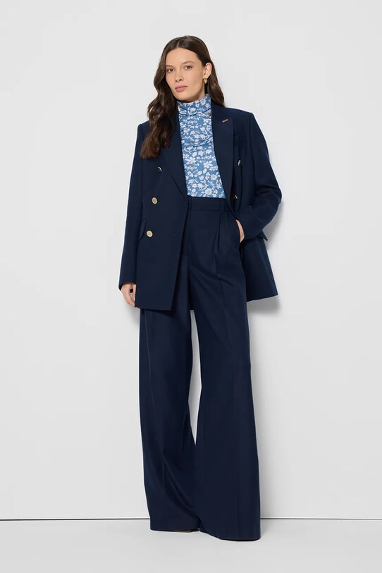 Bizuu pantaloni REBE REBE.GRANATOWY.SS25 bleumarin