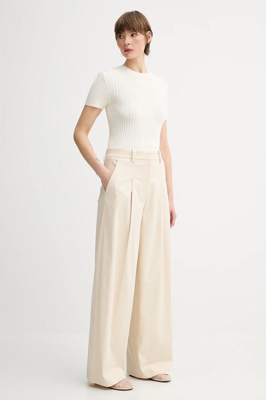 A.L.C. pantaloni Ryder 2PANT01145 bej SS25