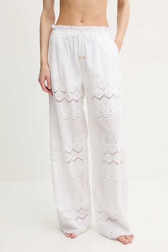 Bombažne hlače za na plažo Melissa Odabash bela MO.IMMY