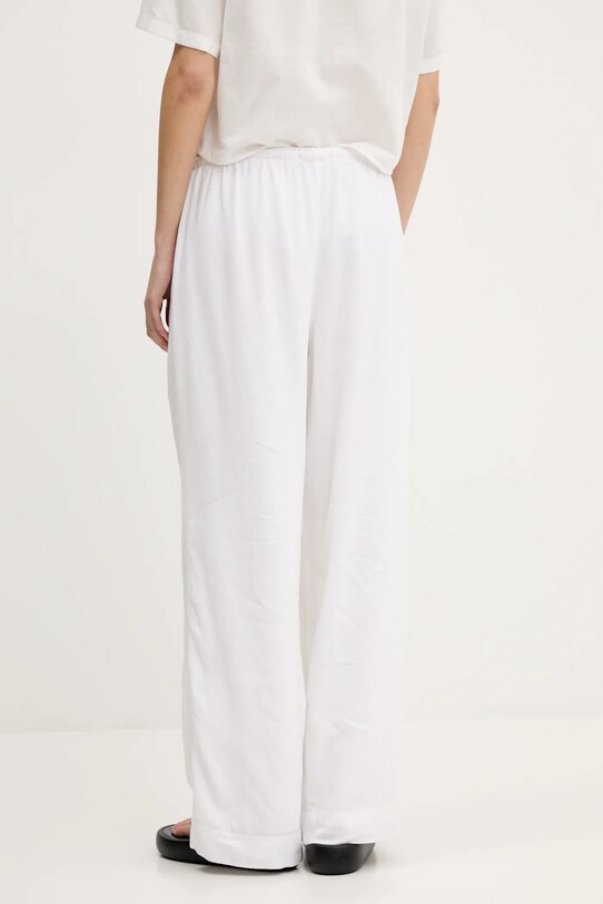 Odzież Abercrombie & Fitch spodnie lniane KI156.5153.100 biały