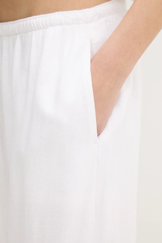 Abercrombie & Fitch spodnie lniane biały KI156.5153.100