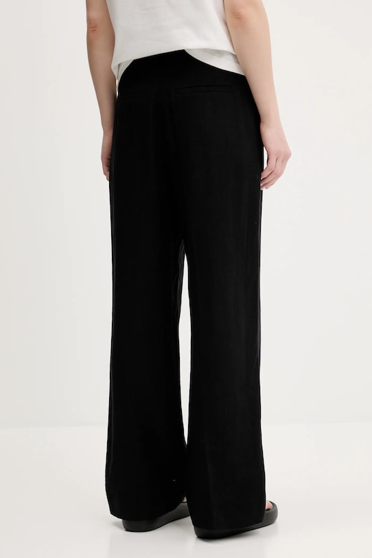 Odzież Abercrombie & Fitch spodnie lniane KI156.5178.900 czarny