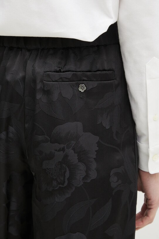 Kenzo silk trousers black FF52PA0849JR.99