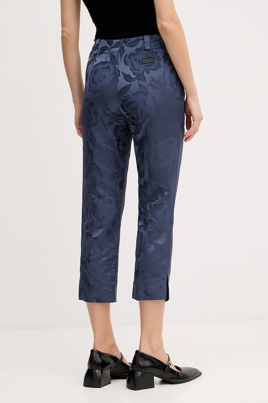 Odzież Kenzo spodnie z domieszką lnu FF52PA0939JG.67 niebieski