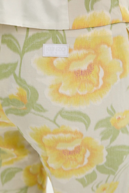 Kenzo pantaloni galben FF52PA0939O1.01