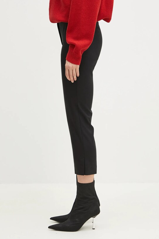 Kenzo spodnie wełniane FF52PA0939RA.99 czarny SS25